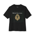 Crowned Lion Tee — Minimalist Gold Crest Graphic Shirt